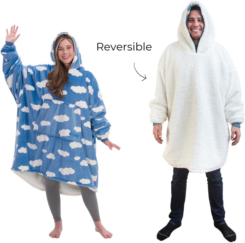 THE COMFY Original  Manta de microfibra y sherpa de gran tamaño, vista en Shark Tank, talla única