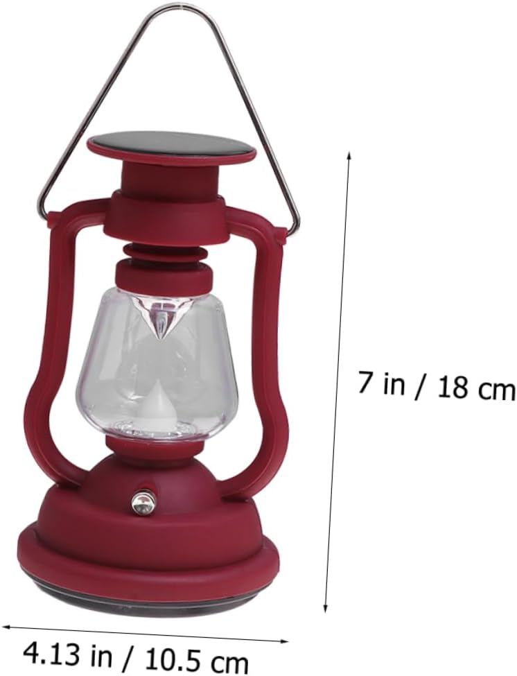 DOITOOL Luces solares de camping retro lámparas de queroseno retro antiguo lámpara de aceite LED linterna de supervivencia linterna de camping