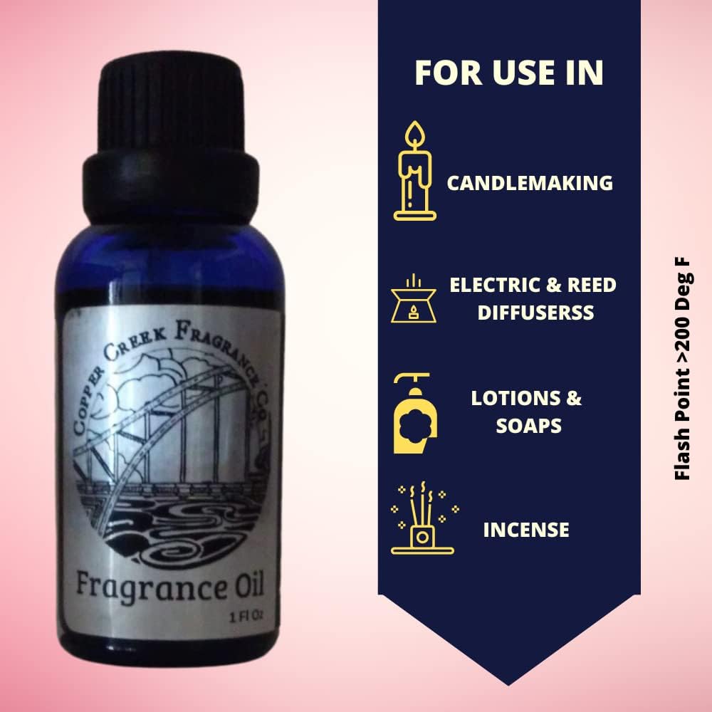 Copper Creek – Aceite aromático aromático de canela y manzana (tipo) para productos de baño y cuerpo, perfumes y velas, 4 onzas