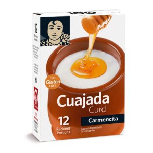 Carmencita. Cuajada. Mezclar para preparar cuajada. 12 porciones. 36g (1.27oz). Carmencita. Cuajada. Mezclar para preparar cuajada. 12 porciones. 36g (1.27oz).