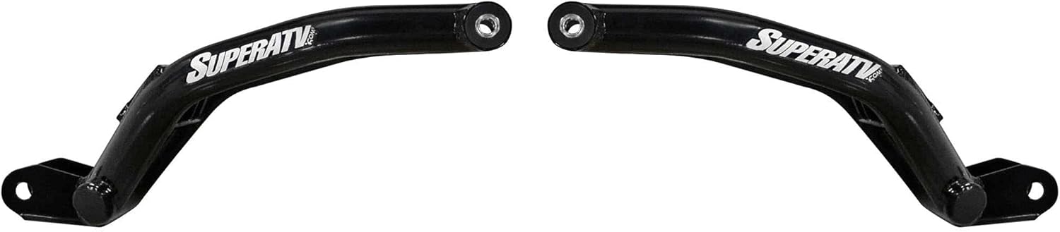 SuperATV Brazos A inferiores traseros de alta holgura para Yamaha VikingViking VI 2014+  Negro  Espacio libre adicional de 2.25″