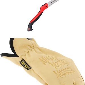 Corona RS 7265D RazorTOOTH – Sierra de podar plegable, 10 pulgadas + descarador de vaca Mechanix Wear Durahide (XL, bronceado) Corona RS 7265D RazorTOOTH – Sierra de podar plegable, 10 pulgadas + descarador de vaca Mechanix Wear Durahide (XL, bronceado)