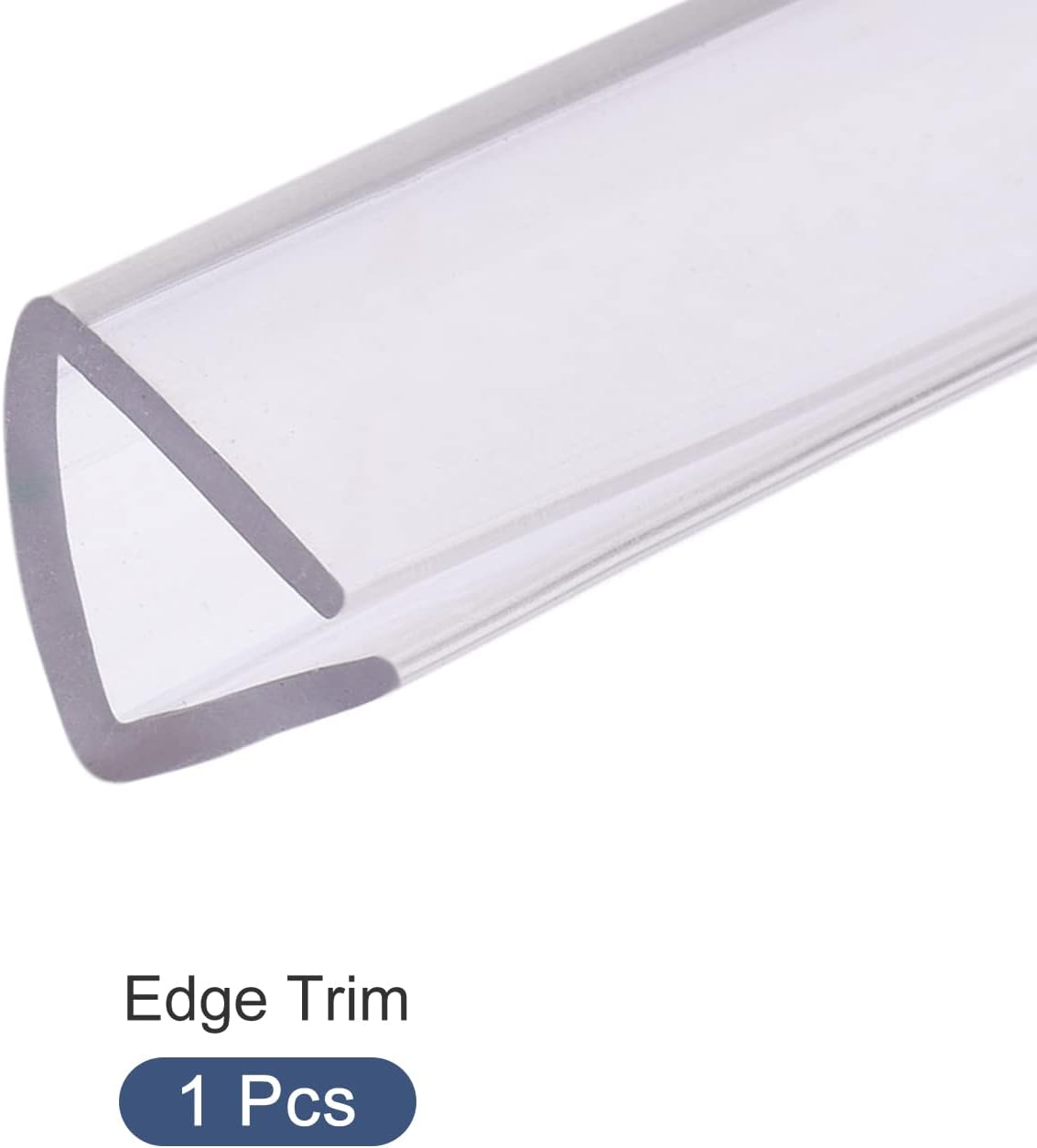 Bordes de borde (16.4 pies), 1 unidad, sello en U de PVC para tira de sellado de borde de 0.394-0.472 in, para sellos de ventana de puerta del