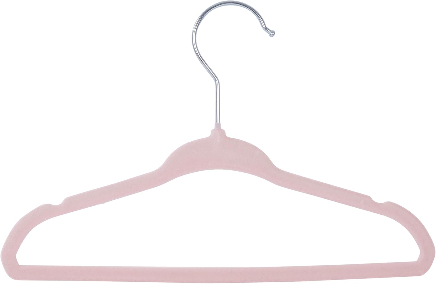 Honey Can Do HNG-09294 – Juego de 25 perchas antideslizantes de terciopelo para bebé, color rosa rubor