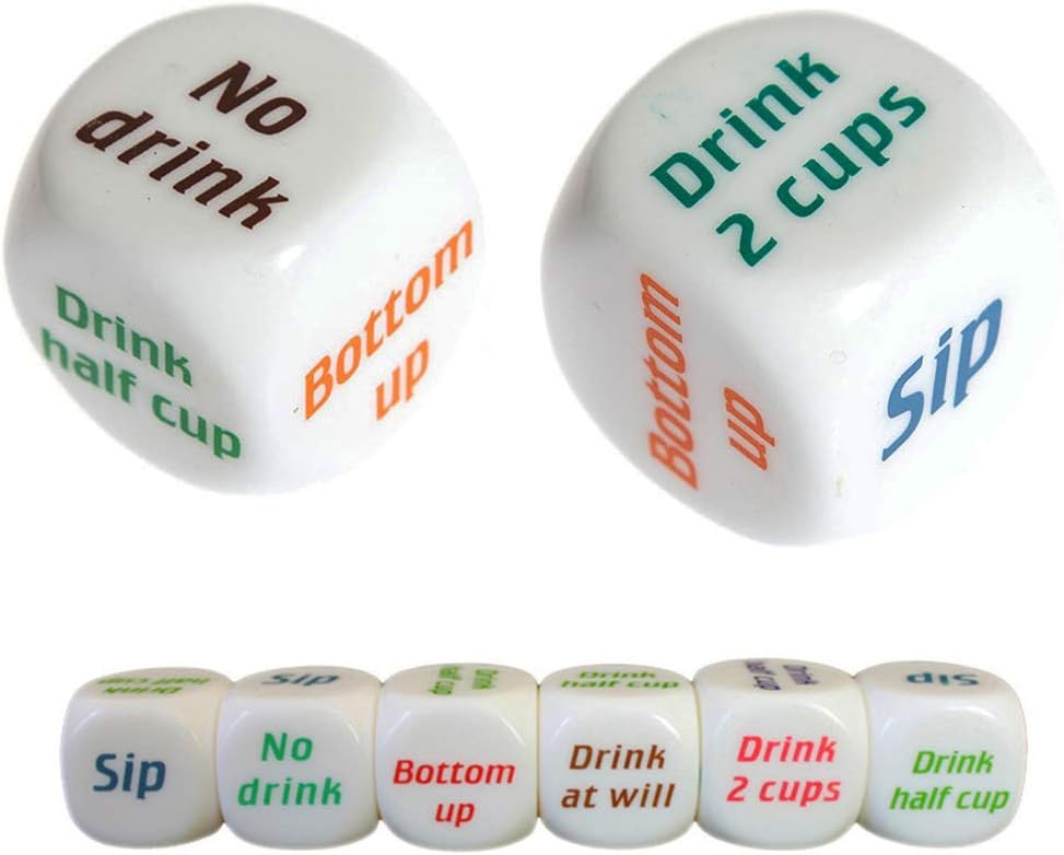 BoBoLing Juego de dados divertidos para beber, juego de decidor, fiesta borracha, frenesí, fiesta, bar, pub, juguetes para fiesta, celebración,