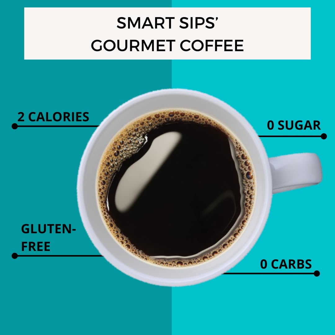 Smart Sips, Flavor Lovers Coffee Variety Sampler  Tostado medio  Crumble de arándanos y canela, rollo de canela, vainilla francesa, crema de
