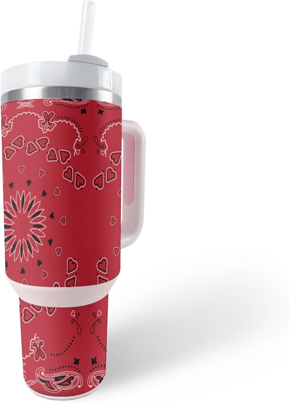 MightySkins Skin – Vaso de vinilo compatible con Stanley The Quencher H2.0 FlowState de 40 onzas, bandana protectora, duradera y única, fácil de