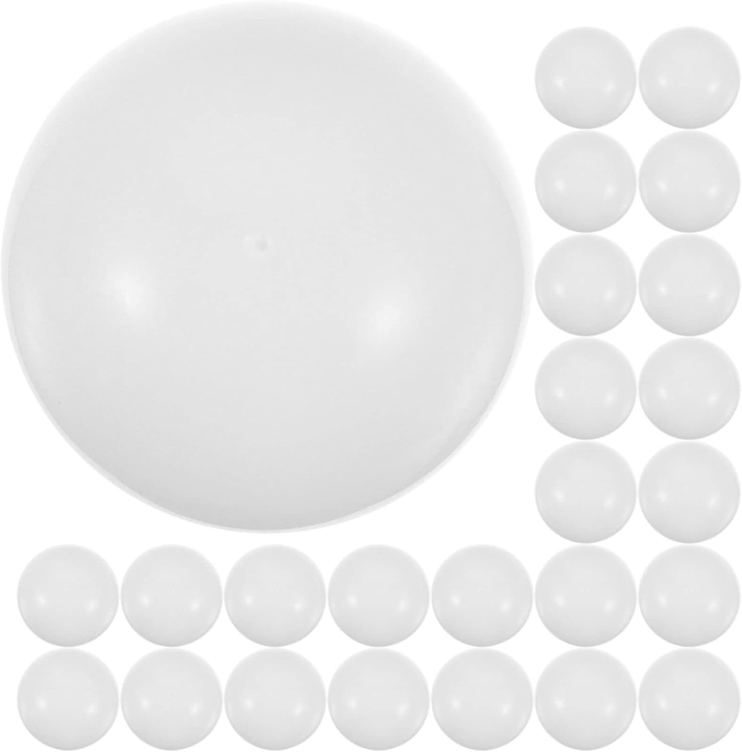 Pelotas de bingo para rifa, pelotas de tenis de mesa, 25 unidades, 1.575 in, bolas de bingo de repuesto de plástico para juegos de bingo, color