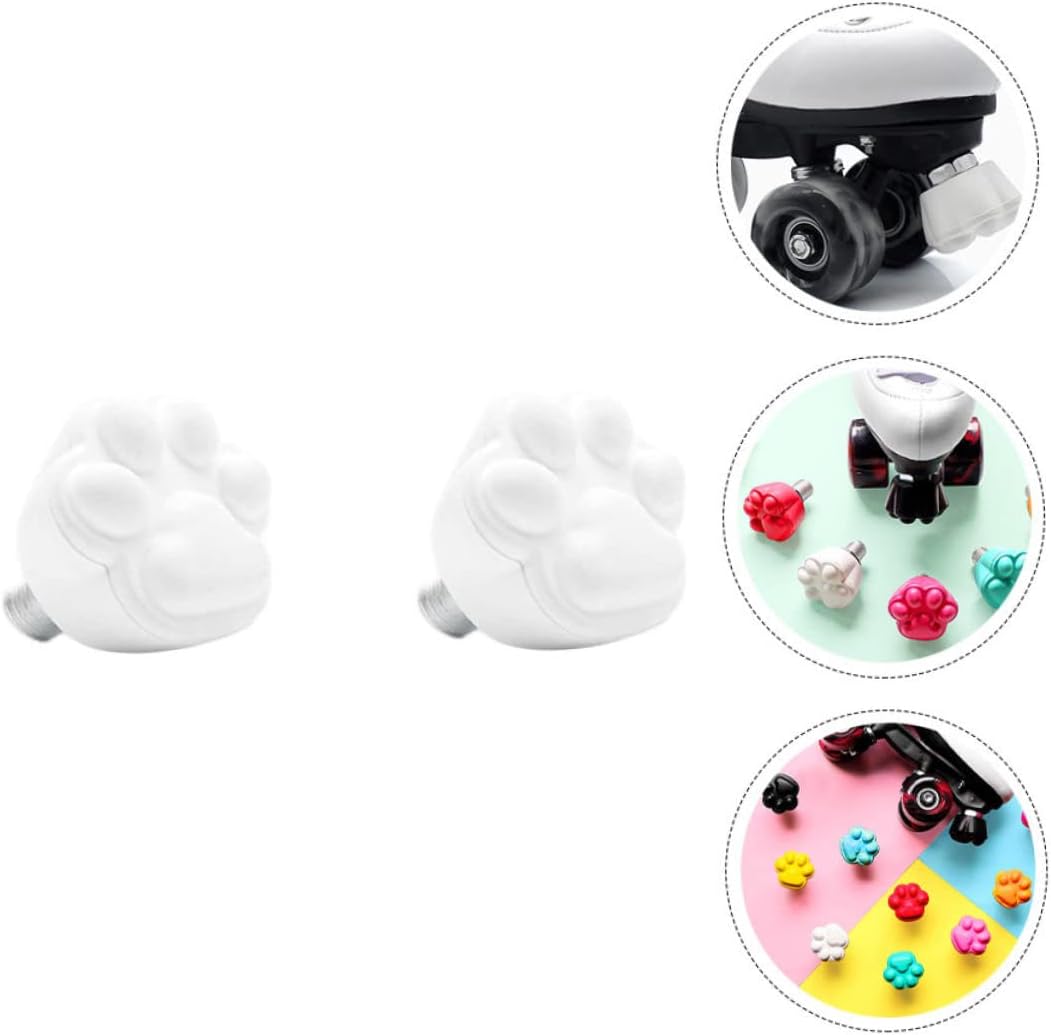 BESPORTBLE 2 unids Roller Roller Freno Cabeza Ajustable Patines Reemplazo Patineta Ruedas Patinaje Patinaje Zapatos Freno