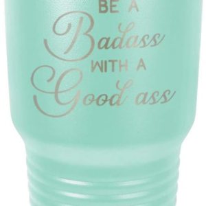 Be A BADASS WITH A GOODASS Teal Vaso de 30 onzas con popote y tapa superior deslizante  Taza de viaje de acero inoxidable  Comparar con Yeti Rambler Be A BADASS WITH A GOODASS Teal Vaso de 30 onzas con popote y tapa superior deslizante  Taza de viaje de acero inoxidable  Comparar con Yeti Rambler