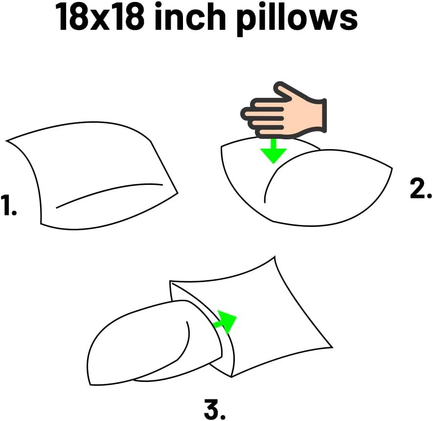 Balophily Juego de 2 fundas de almohada de poliéster a cuadros de 18 x 18 pulgadas, fundas de almohada cuadradas para sofá, azul rey y blanco