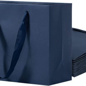 driew Bolsas de regalo grandes de color azul marino, paquete de 12 bolsas de regalo extra grandes azul marino, asas de cinta, bolsas de regalo de driew Bolsas de regalo grandes de color azul marino, paquete de 12 bolsas de regalo extra grandes azul marino, asas de cinta, bolsas de regalo de