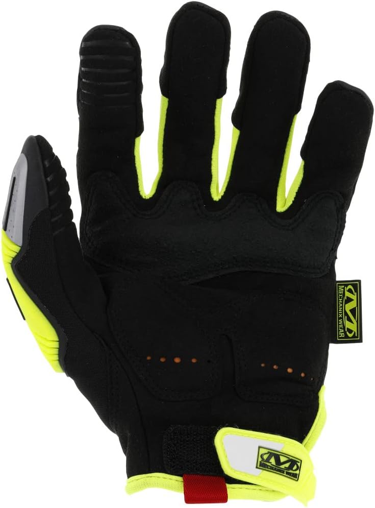 Mechanix Wear Talla 8 M-Pact E5 Armortex y TrekDry y D3O Hi-Viz Guantes resistentes a cortes, amarillo fluorescente y negro, pequeño (SMP-C91-008)