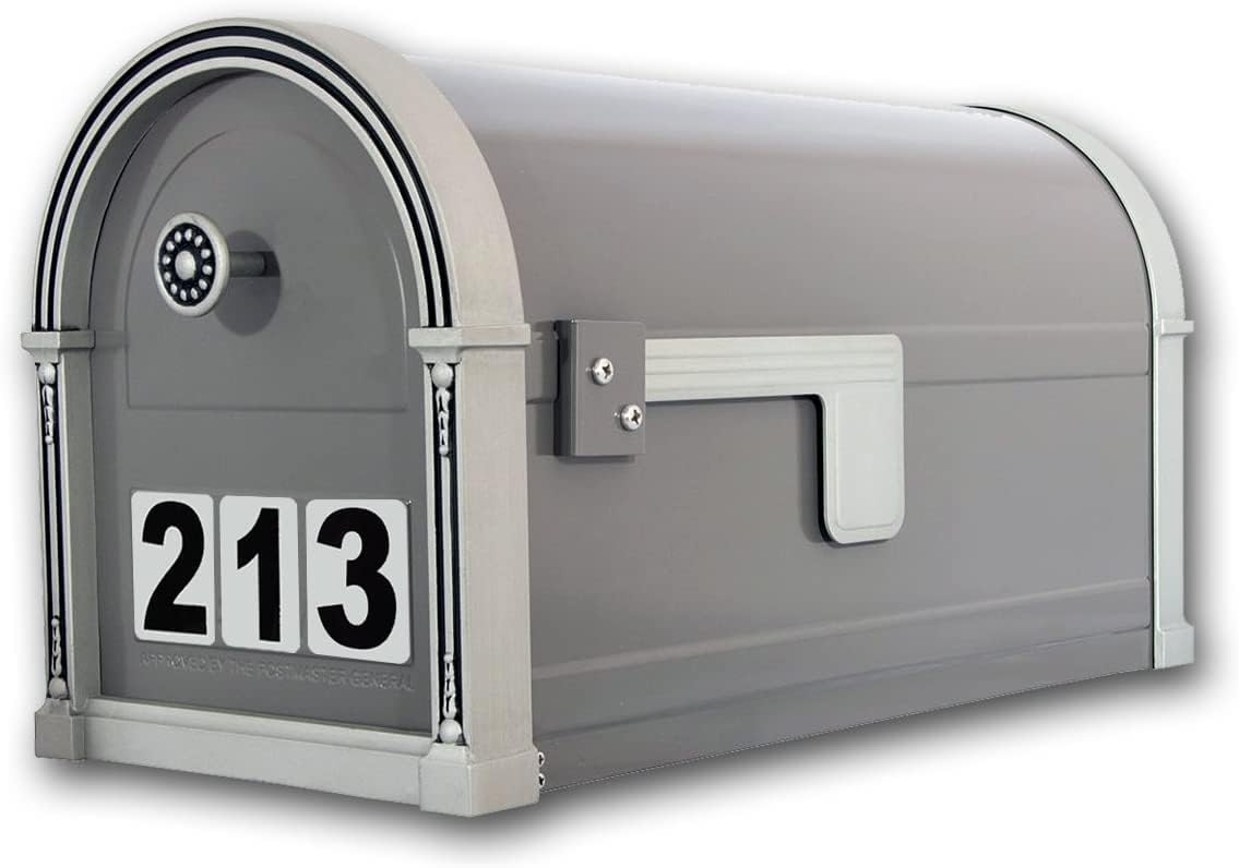 Curb N Sign – Adhesivo de números para buzón, calcomanías de vinilo prémium para el hogar, números reflectantes de casa para buzón, puerta