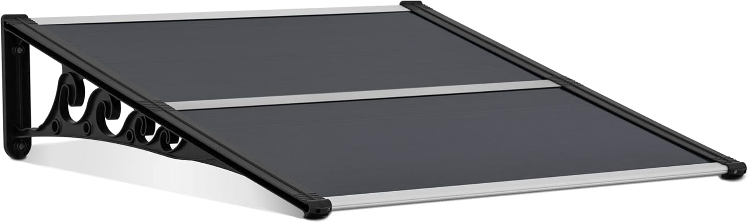 MCombo Toldo de ventana de 40 x 40 pulgadas, toldos de policarbonato para puertas, cubierta de toldo de patio al aire libre AW404 (40 x 40, tabla