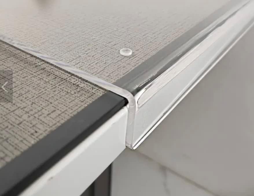 Tabla de cortar grande de acrílico transparente con borde de 18 x 24 pulgadas, diseño antideslizante para cortar verduras, frutas o panadería en el