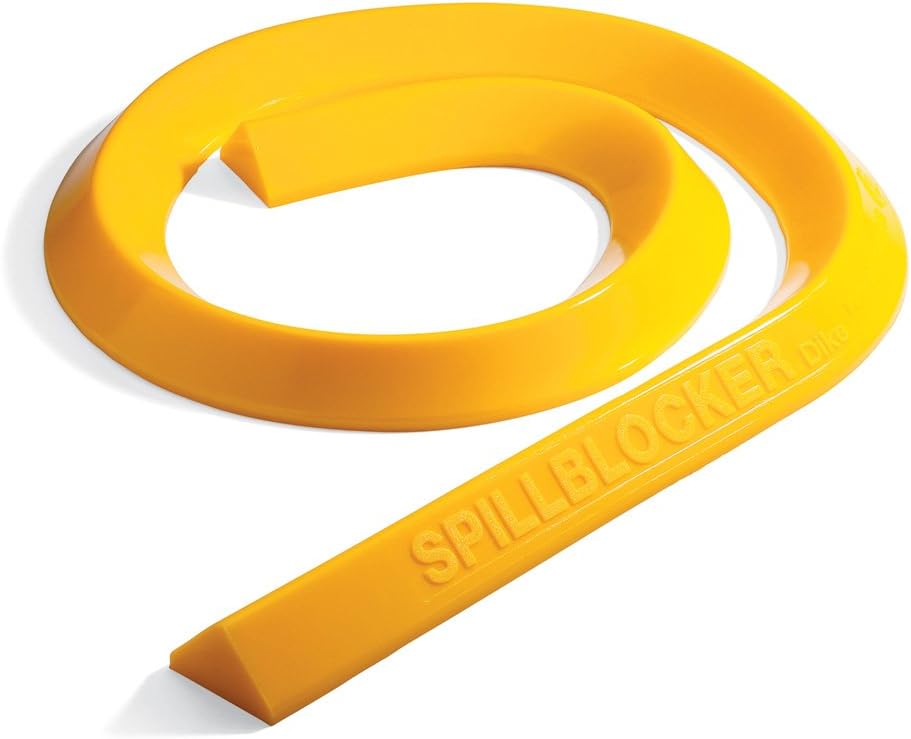 Nuevo Dique de barrera contra derrames de cerdo, 10 pies de largo x 4 pulgadas de ancho x 2.25 pulgadas de alto, amarillo – PLR204-YW