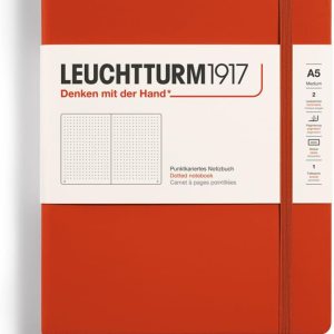 LEUCHTTURM1917 – Natural Colors – Hardcover Notebook – 251 Numbered Pages (Dotted Paper, Fox Red) LEUCHTTURM1917 – Natural Colors – Hardcover Notebook – 251 Numbered Pages (Dotted Paper, Fox Red)