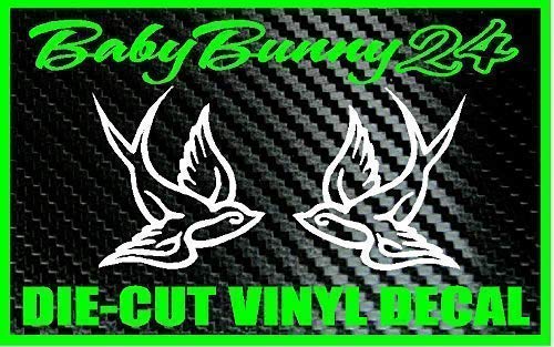 SPARROW Swallow Bird Set Tattoo Decal Vinyl Sticker Love Car Truck Laptop