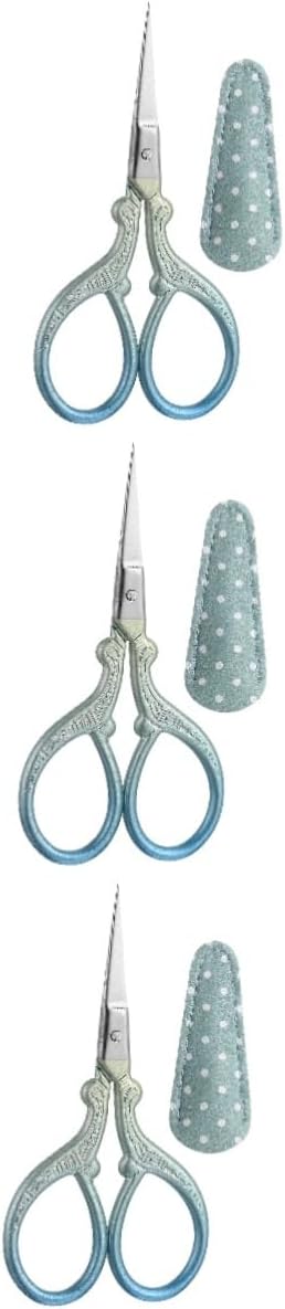 TEHAUX Tijeras de bordado Tijeras de costura pequeñas Tijeras de punta Tijeras para coser Tijeras de sastre Tijeras de metal Tijeras de hilo de