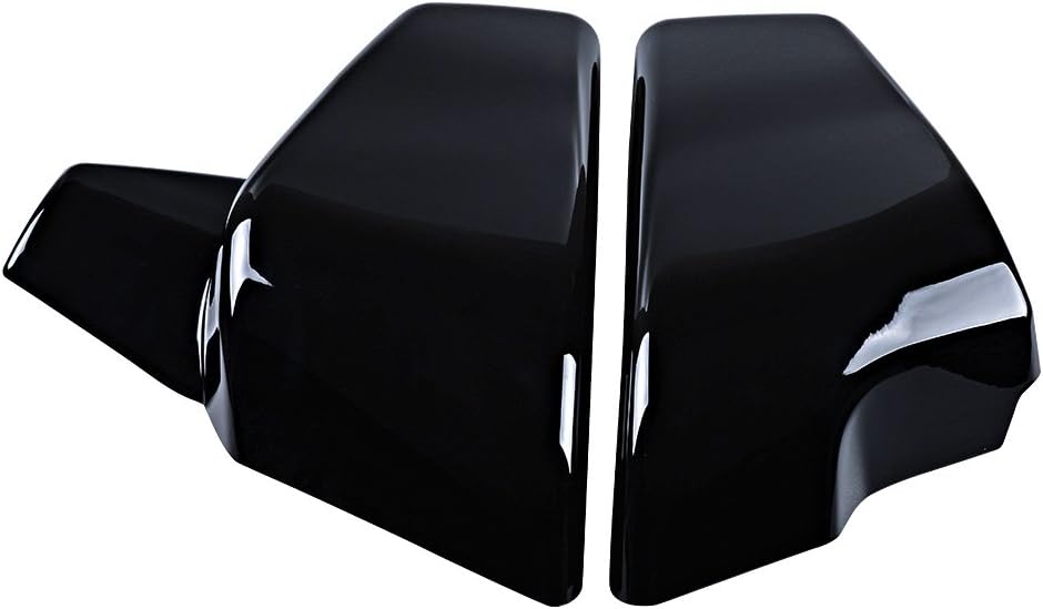 Cubierta lateral izquierda derecha de batería negra brillante compatible con Honda 1999-2008 VLX 600 1999-2007 VT 600 C CD Shadow VLX Deluxe