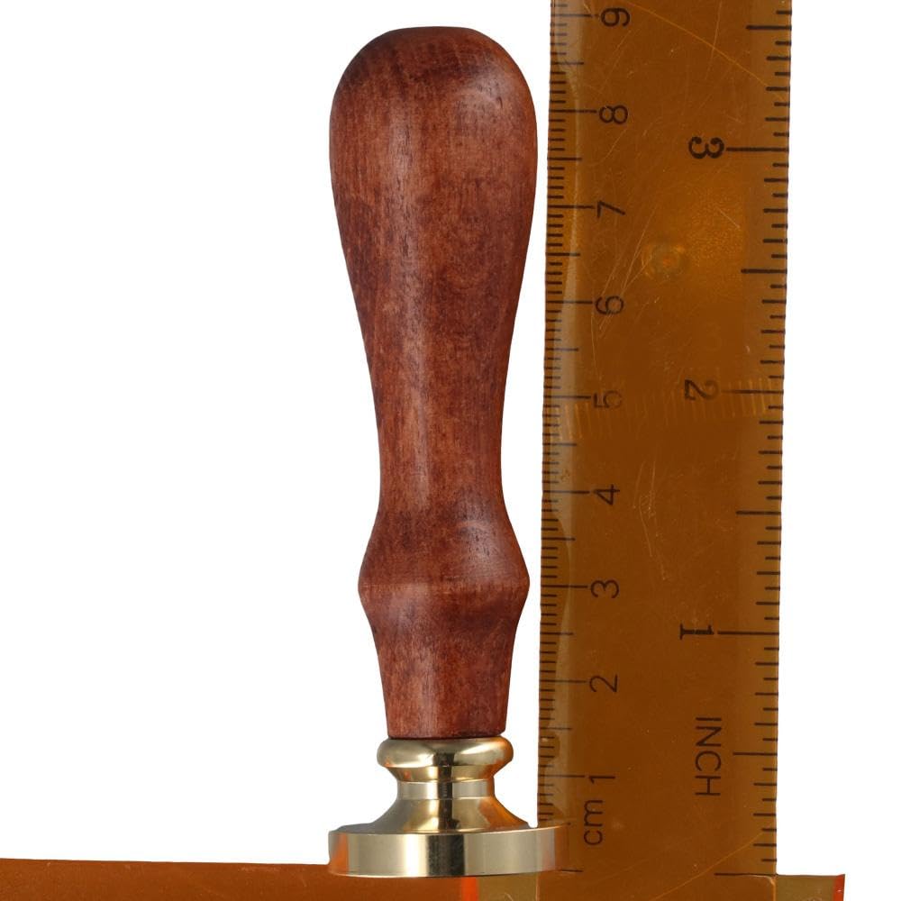 Sello de cera de eucalipto, sello de sellado de patrón de plantas elegante vintage con mango de madera, sello de sellado para decoración de paquetes