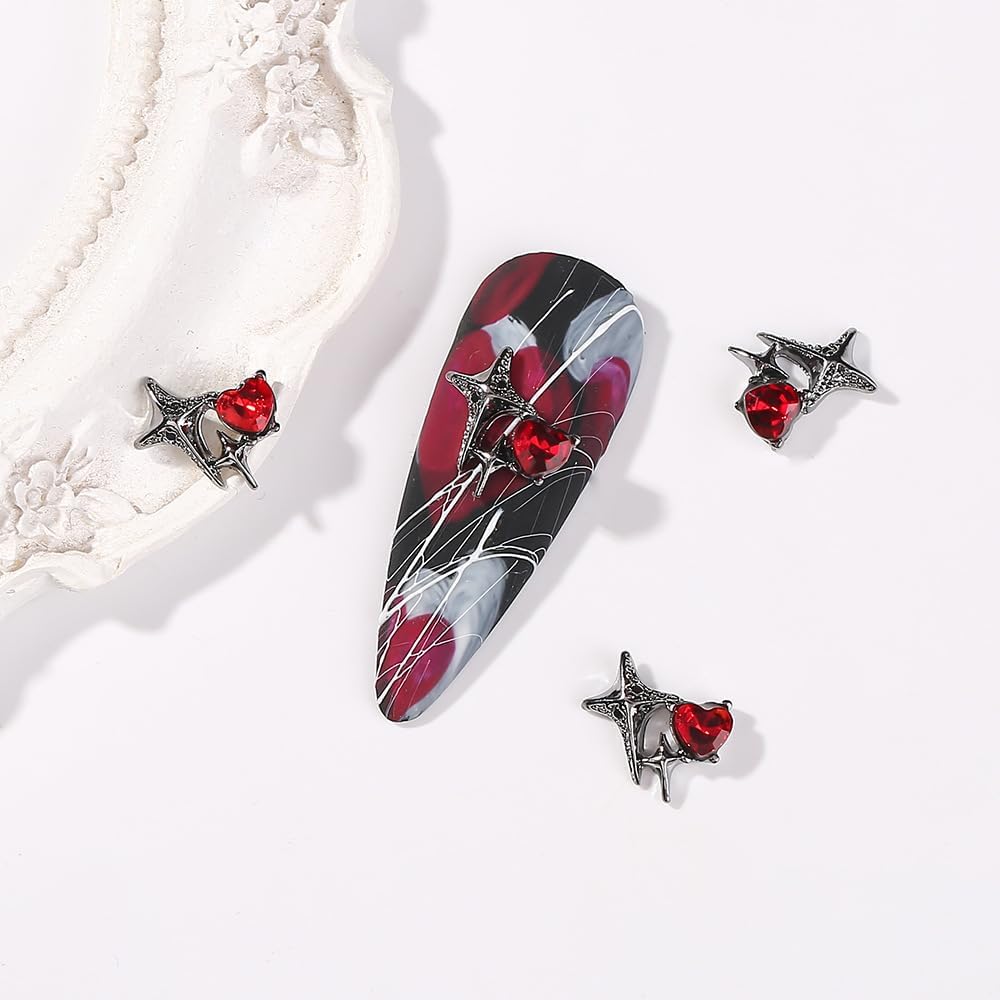 22 dijes para uñas de Halloween, diamantes de imitación plateados 3D para uñas, dijes de aleación de araña, calavera para decoración de uñas, cruz