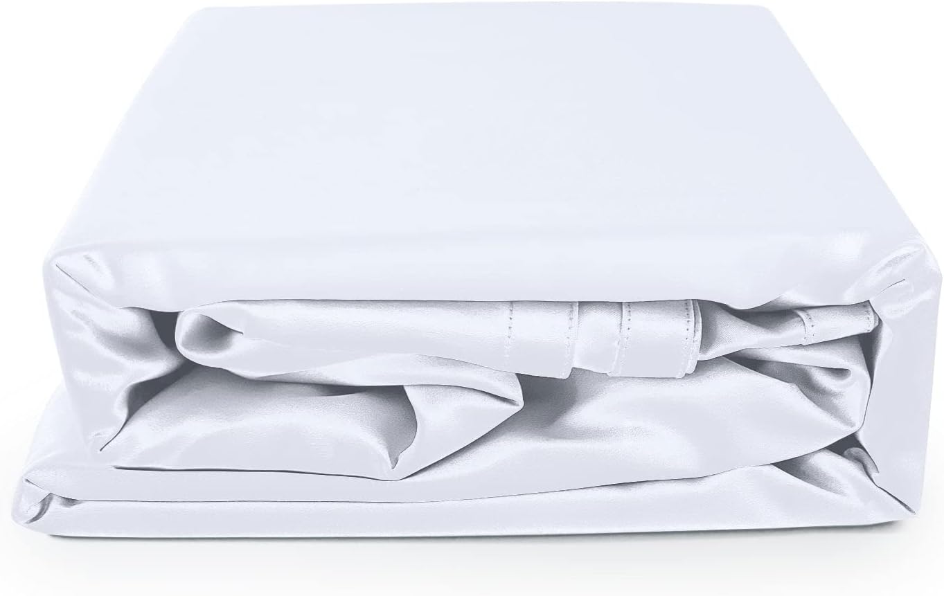 Sábana bajera ajustable 100% algodón de fibra larga de la marca TheCotton&Silk, sábanas de calidad de hotel de 5 estrellas con bolsillo profundo