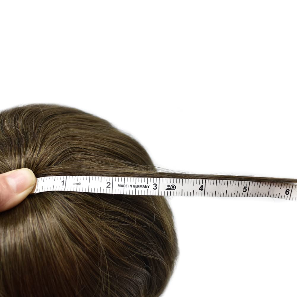Toupee para hombres Sistema de cabello suizo encaje para hombre Toupee sistema de reemplazo de cabello humano nudo blanqueado hombres postizo de