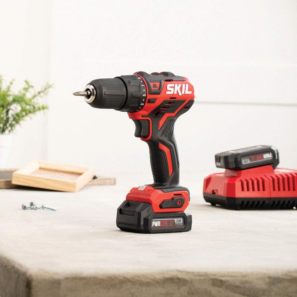 SKIL Kit combinado de 2 herramientas PWRCore 12 sin escobillas 12V 12 pulgada taladro inalámbrico y sierra recíproca compacta sin escobillas,