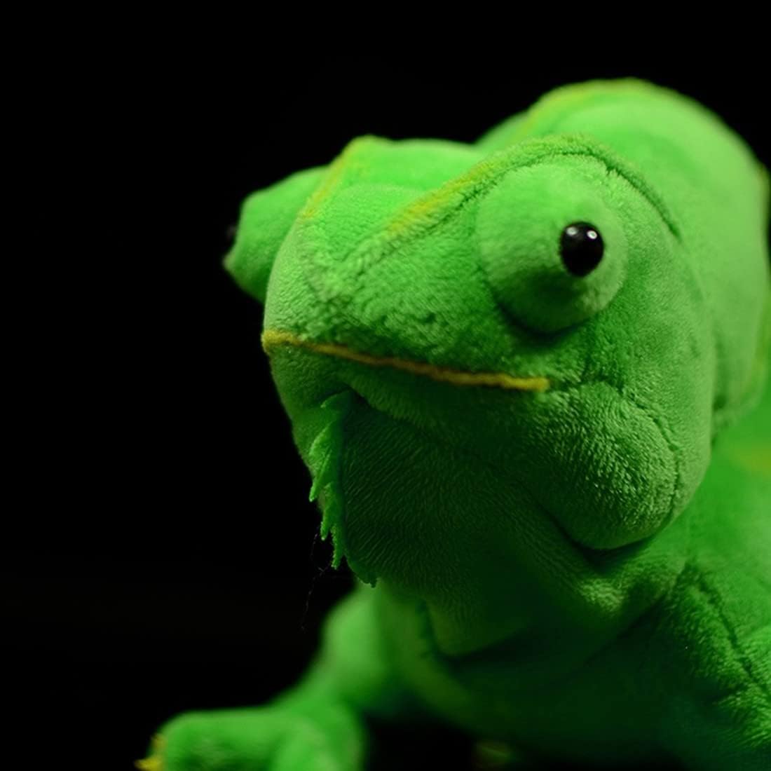 Juguete de peluche de camaleón verde de simulación de 15 pulgadas de largo, juguete de peluche suave realista para niños, regalo de festival,