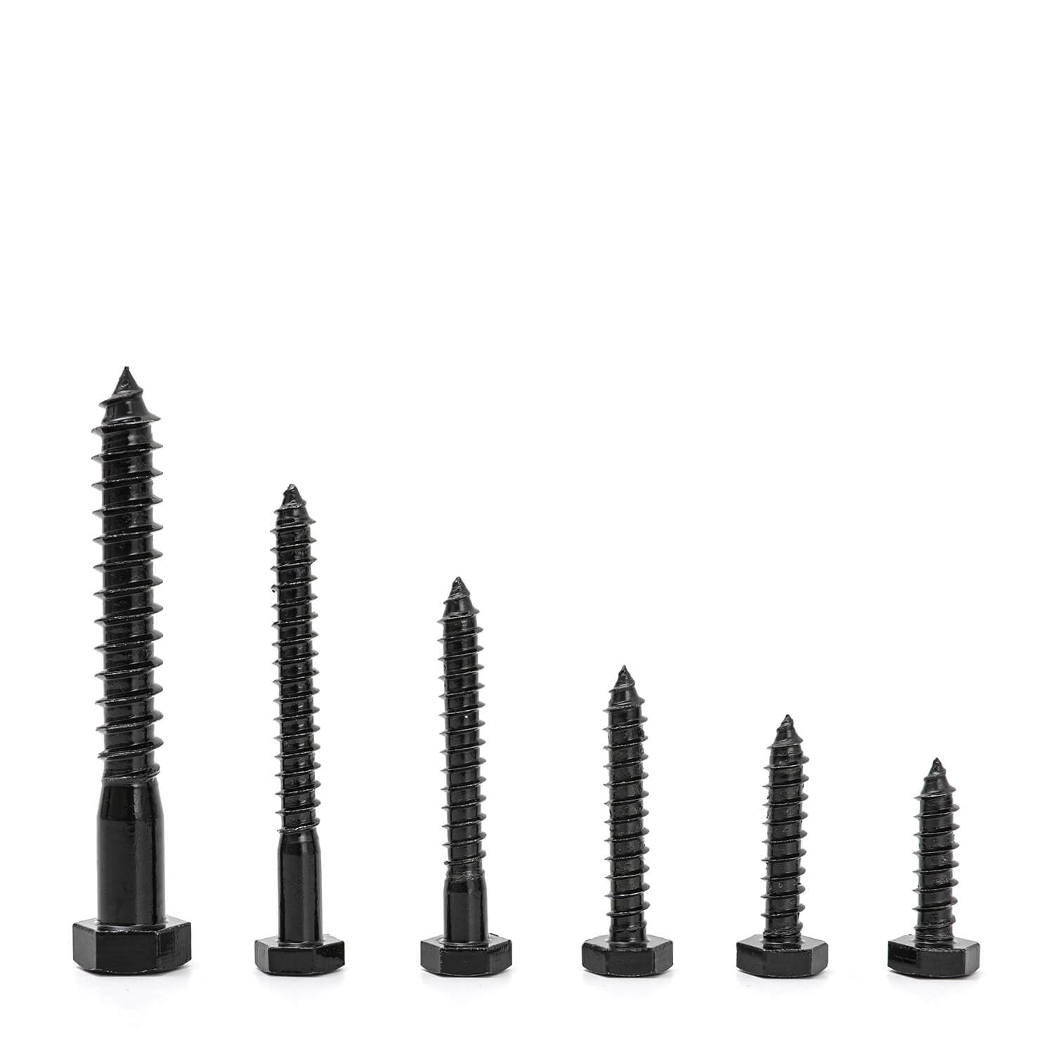 Qlvily 25 tornillos de retraso hexagonales de acero inoxidable de 14″ x 2″, arandelas incluidas