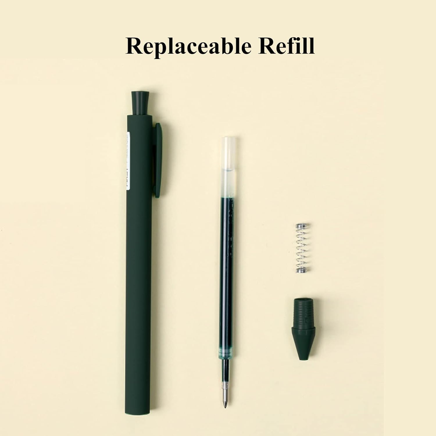 5 bolígrafos de tinta de gel retráctiles de colores surtidos, punta fina de 0.020 in, bolígrafos de tinta de secado rápido, bolígrafo de color único