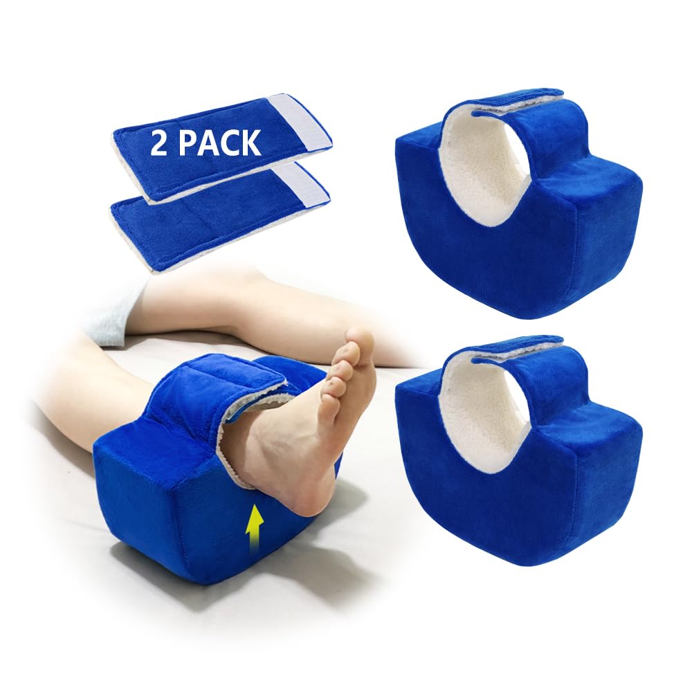 Almohadas de elevación de piernas, almohada de pie, protectores de talón para úlceras por presión, después de la cirugía, hinchazón de pies,