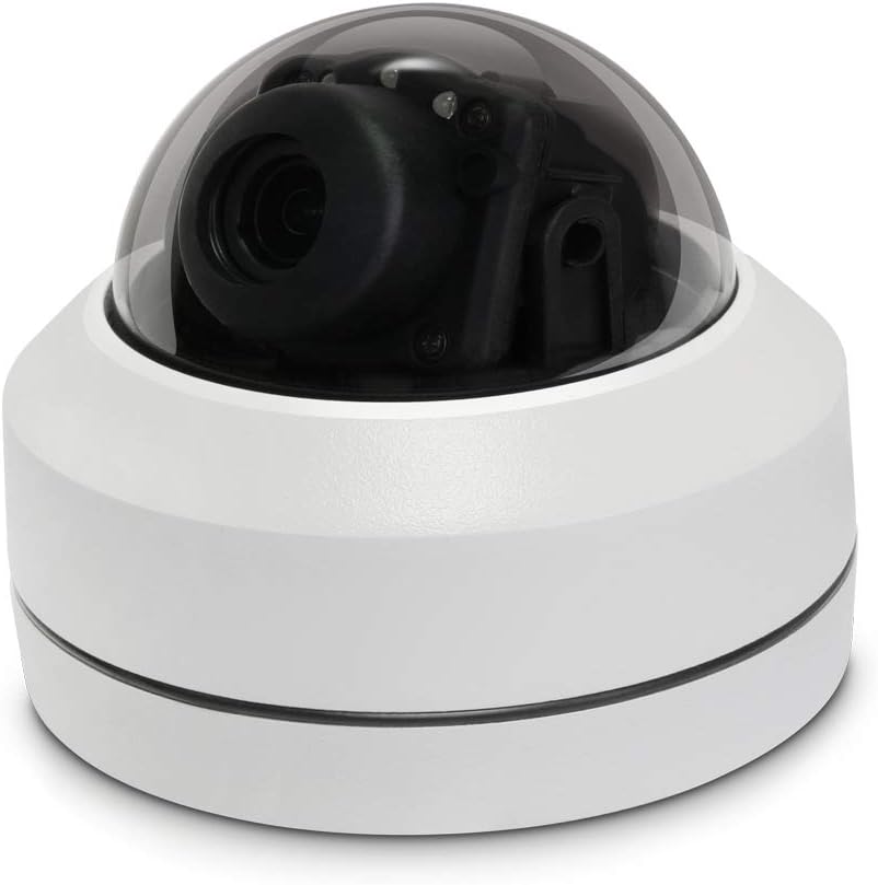 Alptop Al aire libre 8MP 4K PTZ IP POE Dome Cámara de seguridad de techo Pan Tilt 5x Zoom óptico 100 pies IR visión nocturna detección de movimiento