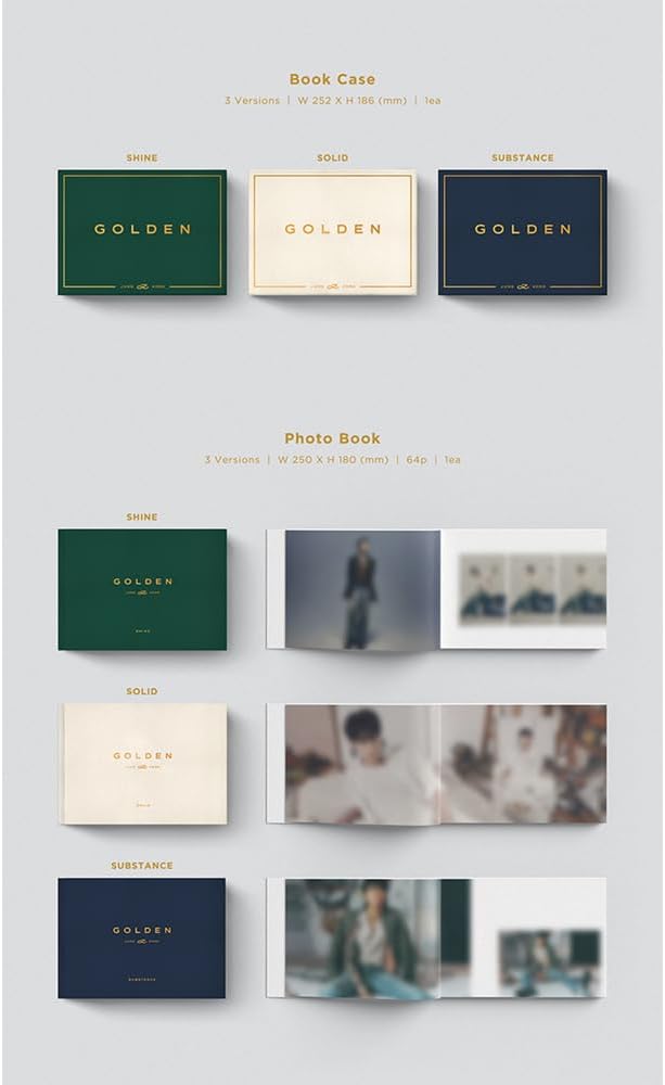BTS Jung Kook 1er álbum en solitario dorado (estándar 3 versión Set)