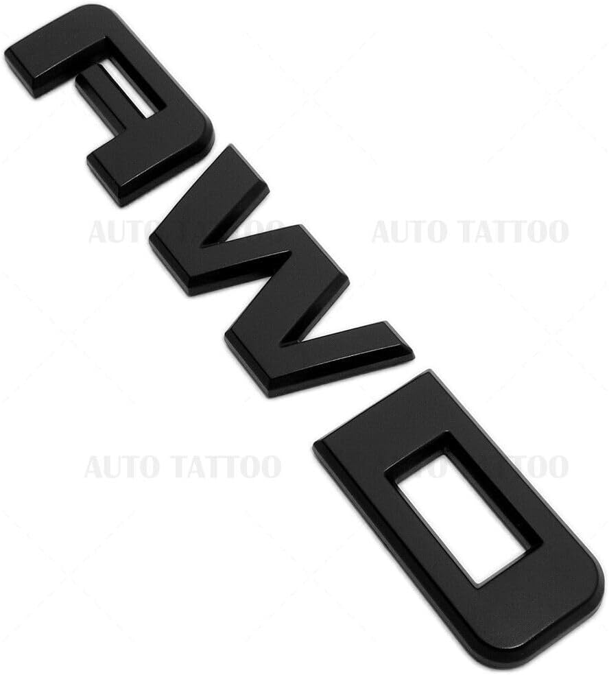 1 emblema de letra de Acadia Terrain Liftgate AWD 2010-2020 de repuesto para Acadia Terrain (negro mate)