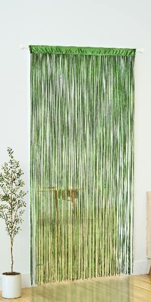 YaoYue Cortina de cuentas para puerta, con borlas, cuentas para colgar con flecos, divisor de habitación, ventana, pasillo, entrada, pared, armario,