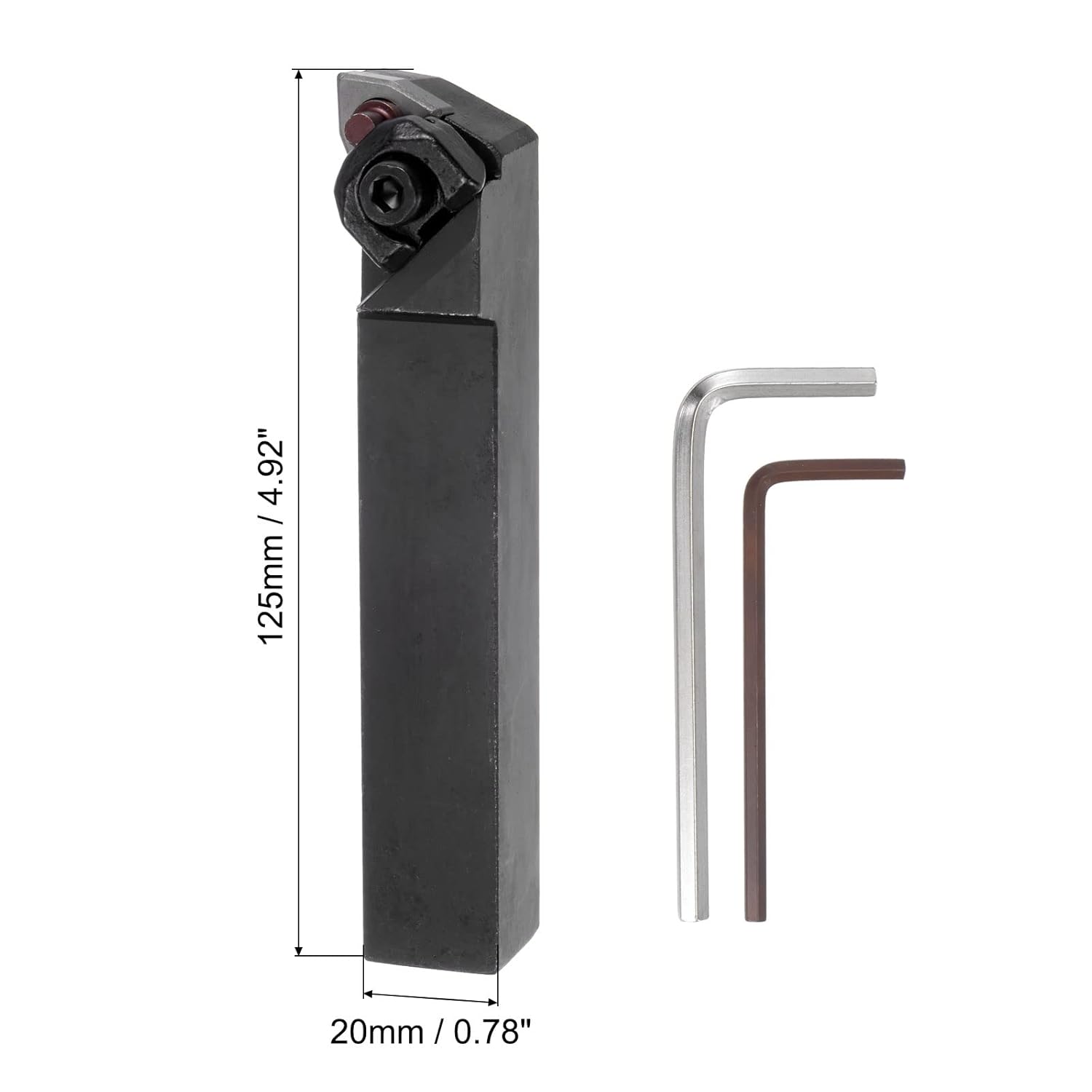 uxcell 34 “Torno de carburo indexable portaherramientas de torneado WWLNR2020K08 CNC 95