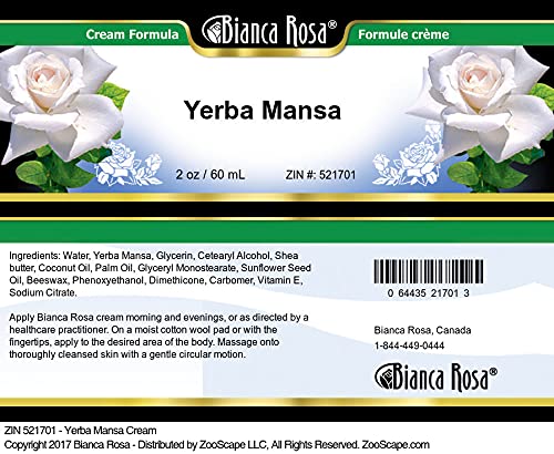 Bianca Rosa Crema de yerba mansa (2 oz, ZIN 521701)