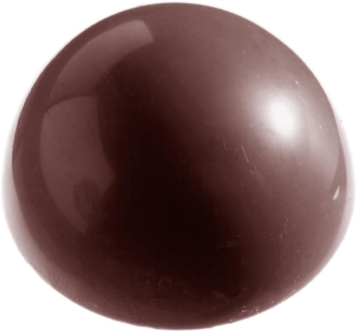 Molde de caramelo de policarbonato transparente 1495 con 40 cavidades de hemisferio de 0.787in de diámetro x 0.394in de alto