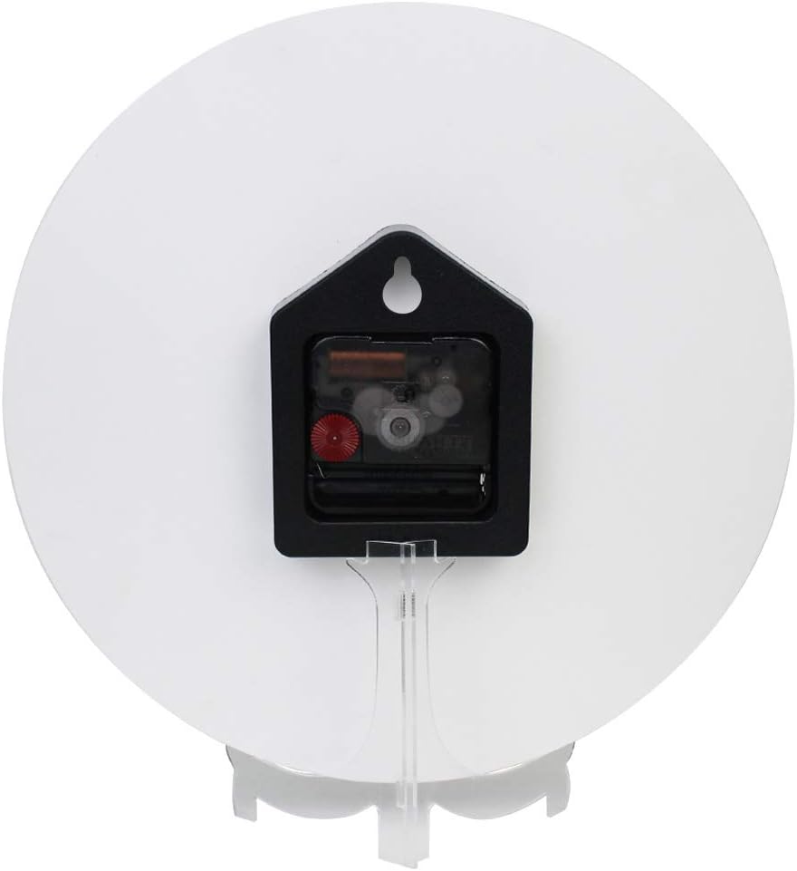 ALAZA Reloj de pared de árbol de hoja de limón que no hace tictac, reloj de escritorio decorativo para dormitorio, cocina, sala de estar, escuela,