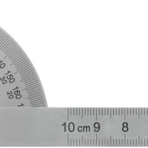 HARFINGTON Transportador de ángulo de acero inoxidable 0-180 grados Buscador de cabeza redonda Regla de medición Herramienta general con brazo de HARFINGTON Transportador de ángulo de acero inoxidable 0-180 grados Buscador de cabeza redonda Regla de medición Herramienta general con brazo de