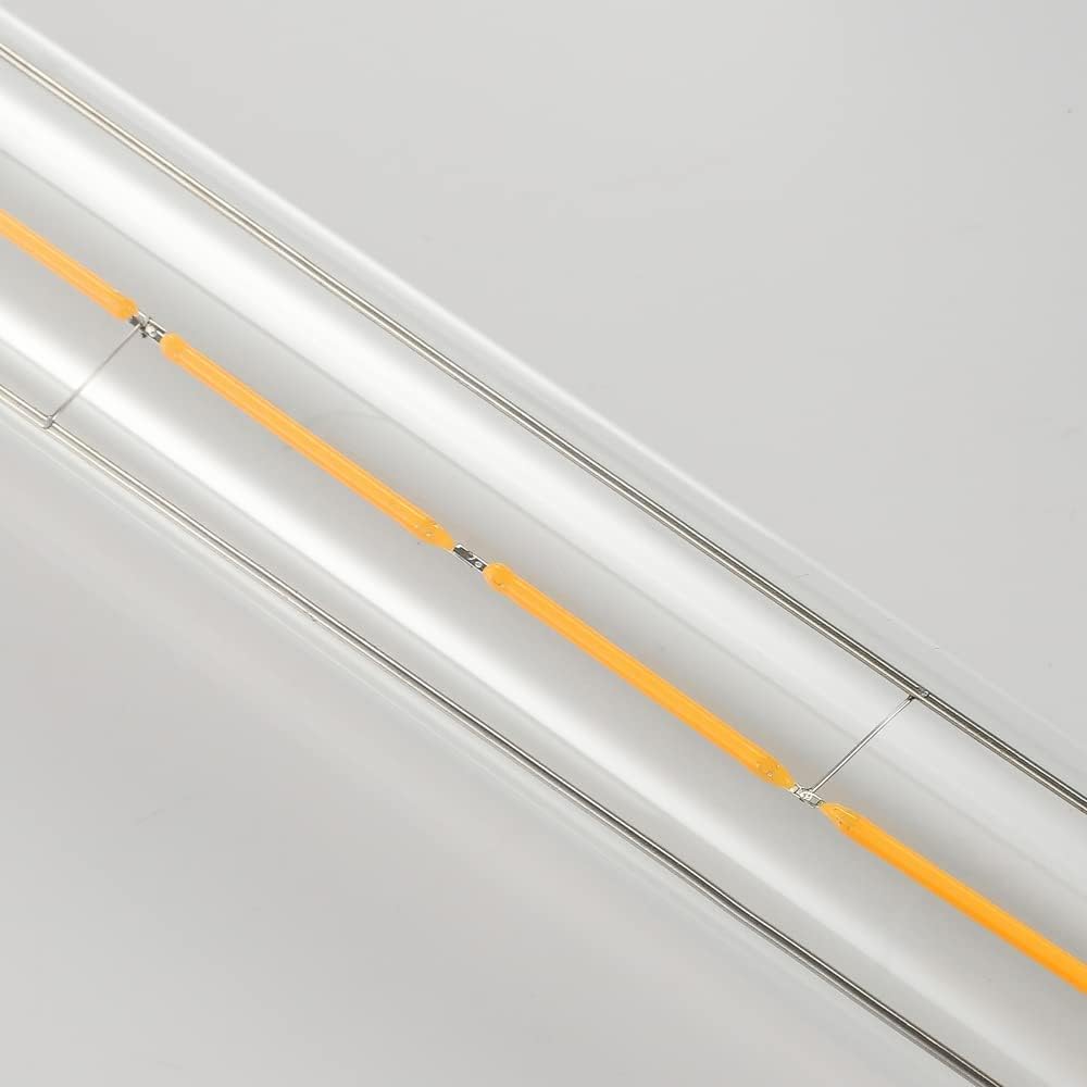 Bombillas LED largas T10, bombilla tubular regulable de 4 W, equivalente a 40 vatios, bombilla de filamento LED vintage estilo Edison E26, 3000 K,