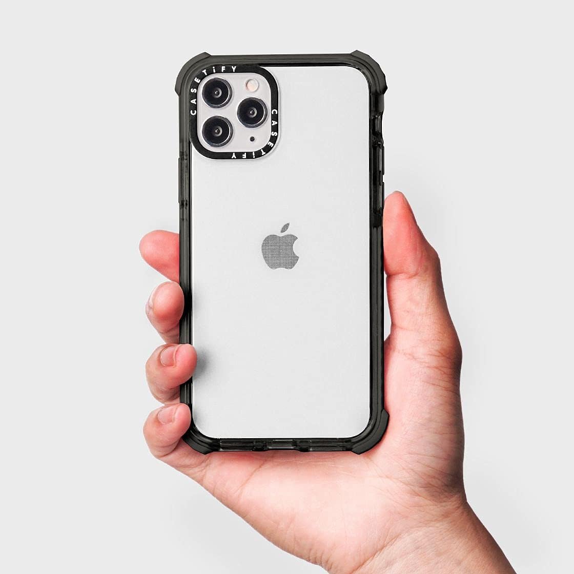 CASETiFY Katie Benn – Funda Ultra Impact para iPhone 12 Pro Max, diseño de oso de bebé, color negro transparente