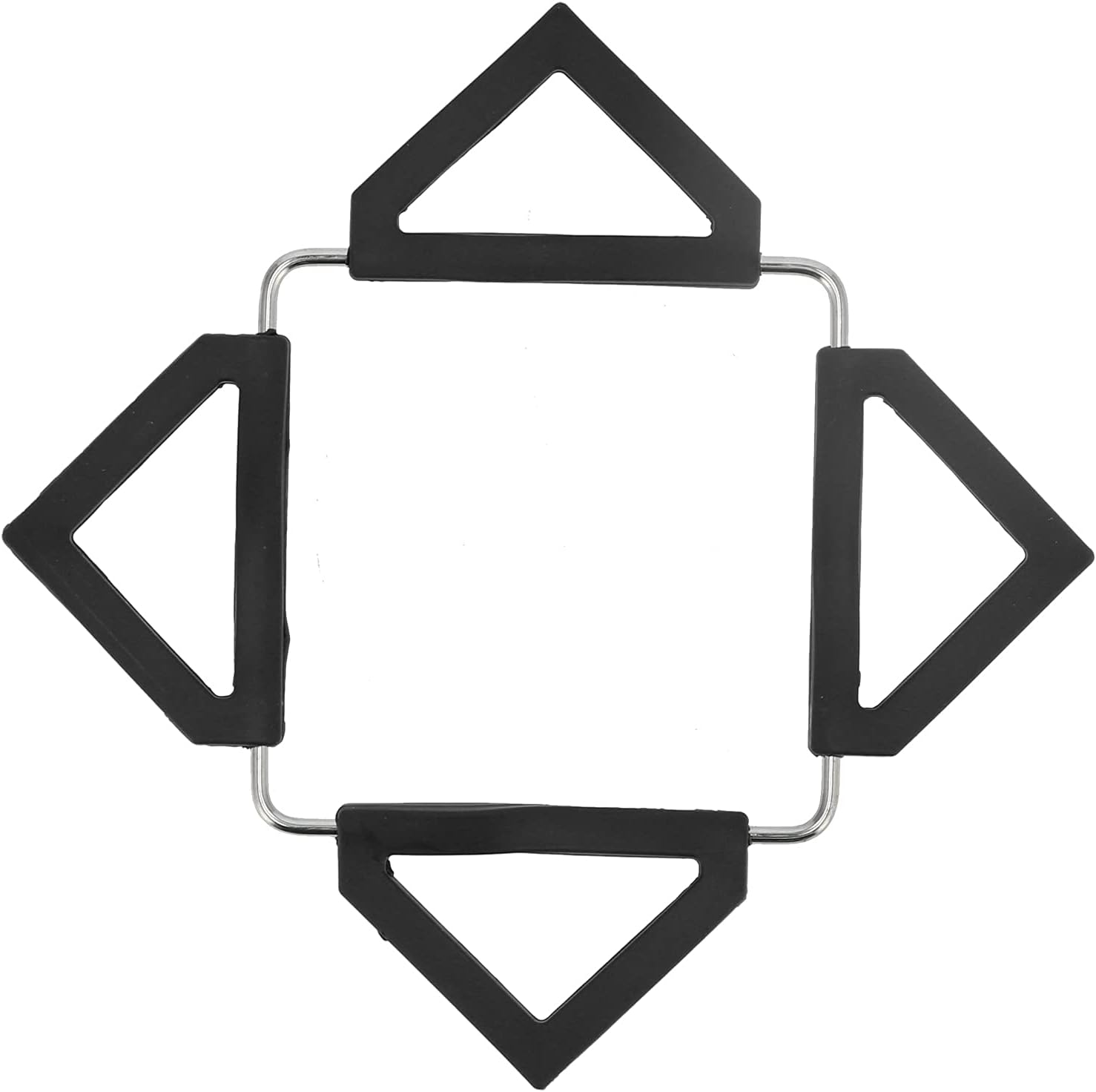 Alfombrilla de silicona de acero inoxidable para ollas calientes, posavasos antideslizantes, aislamiento térmico, plegable, mantel individual para