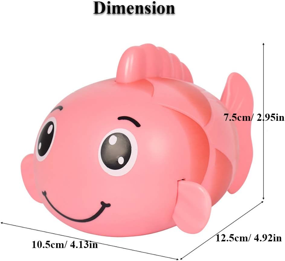 Juguete de baño para niños, carpa flotante para nadar, juguete acuático, lindo juguete para la tina de peces mecánicos, juguete para niños pequeños