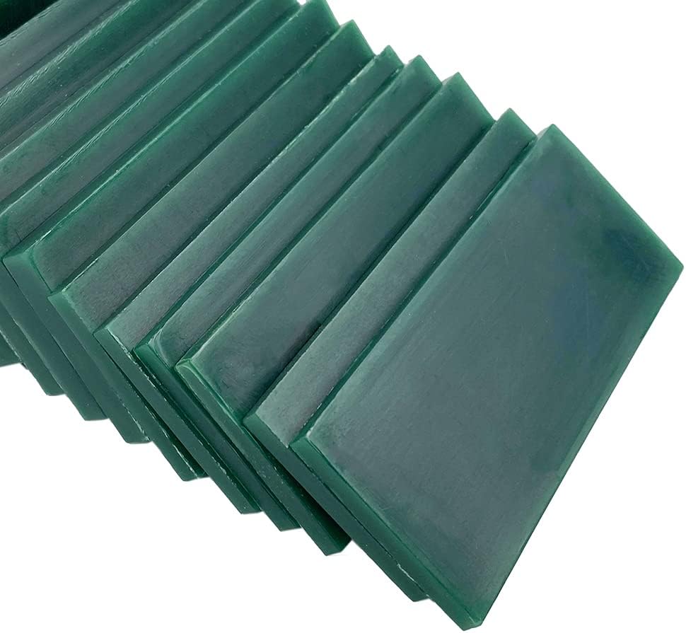 Bloque de cera para tallar cera perdida, herramienta de moldeo de joyería, molde para esculpir 1 libra (rebanadas de cera verde)