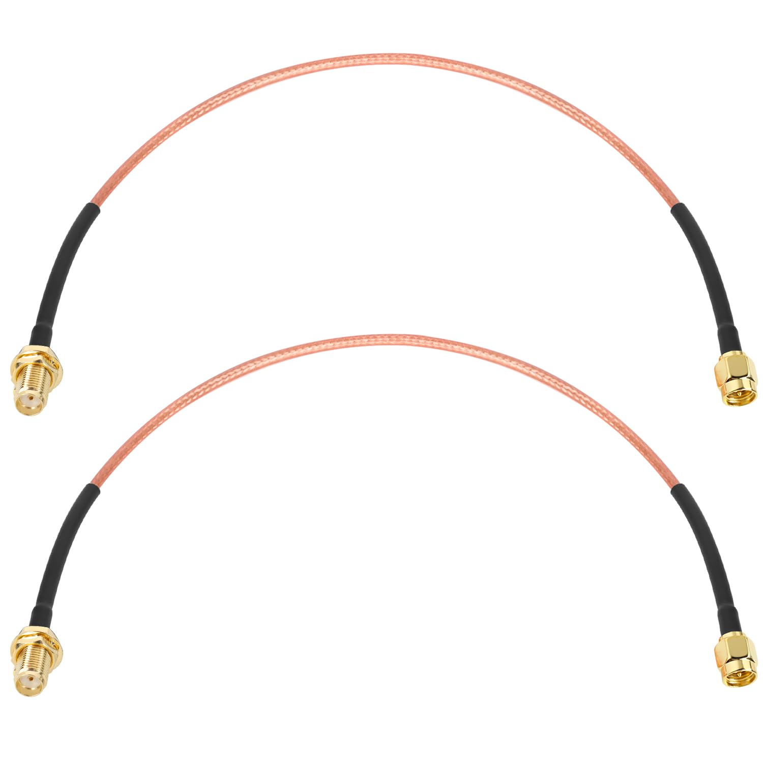 XRDS -RF Cable SMA de 1 pie, macho SMA a mamparo hembra SMA RG316 SMA Cable de extensión para 4G LTE Router celular SDR USB Dongle receptor (2