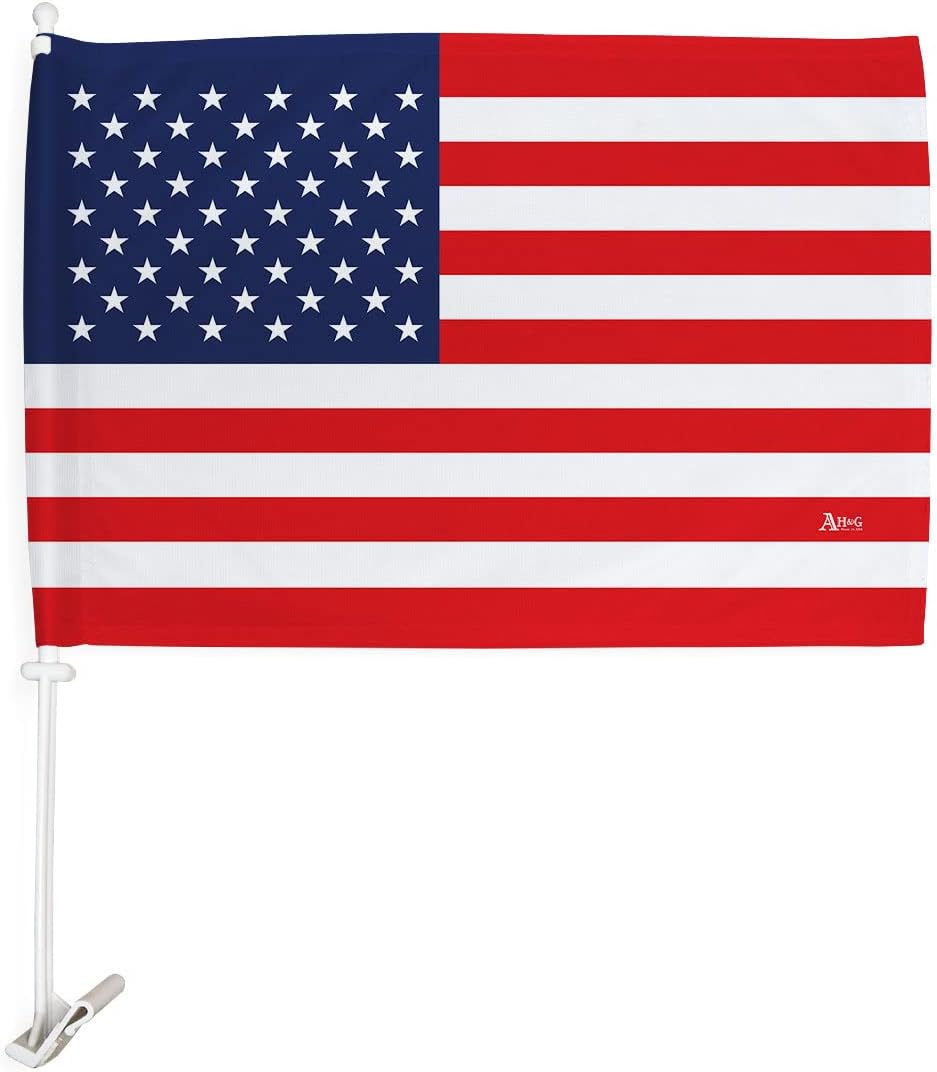 Bandera israelí para automóvil, banderas americanas, paquete de banderas de Israel para Carros Auto pequeños regalos de 12 x 18 pulgadas con clip de